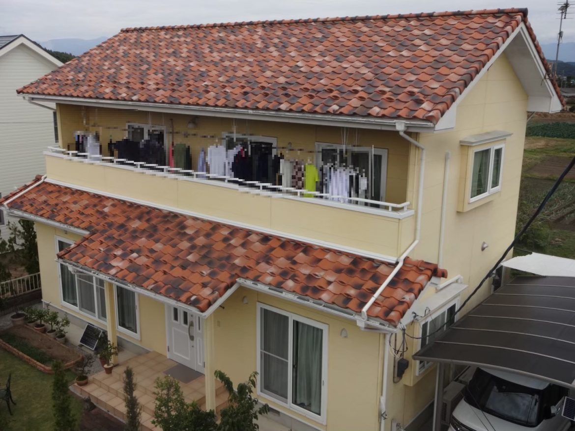 甘楽郡 屋根外壁塗装工事 施工前 お客様の声 ミヤケン