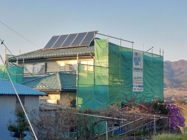 利根郡みなかみ町 外壁塗装 足場組み ミヤケン