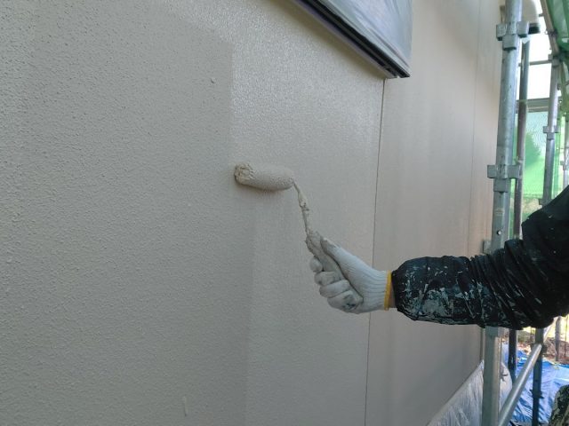 利根郡みなかみ町 外壁塗装 上塗り2回目 ミヤケン