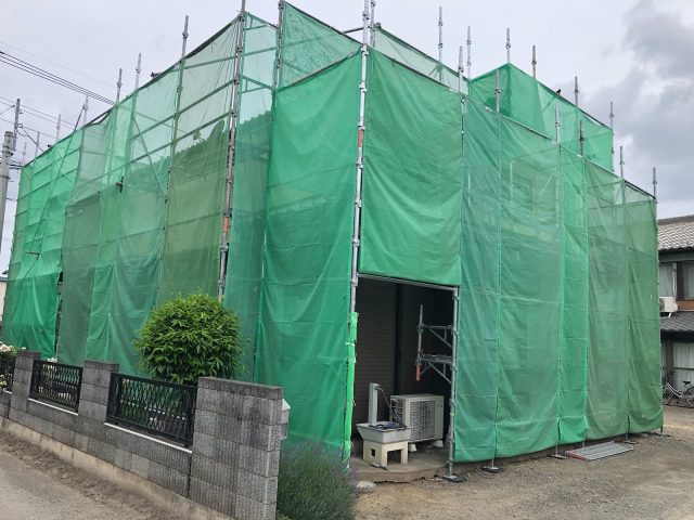太田市 外壁塗装工事 足場組立 お客様の声 ミヤケン