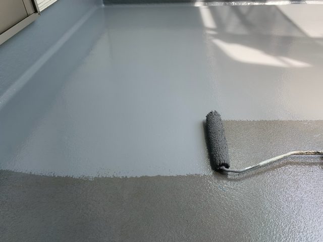 前橋市 ベランダ防水 上塗り ミヤケン