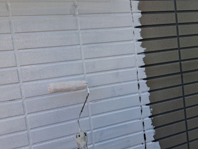 太田市 外壁塗装工事 外壁下塗り お客様の声 ミヤケン