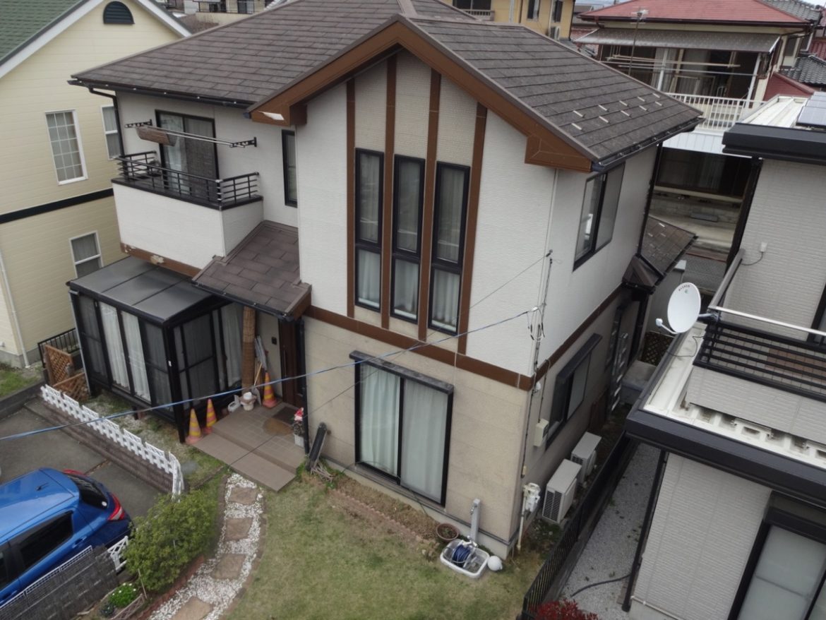 高崎市 外壁塗装 施工前 ミヤケン