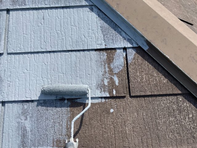 高崎市 屋根塗装 下塗り ミヤケン