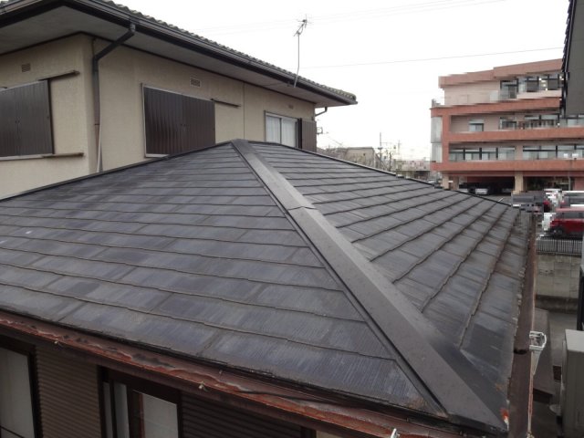 高崎市 スレート屋根 色あせ ミヤケン