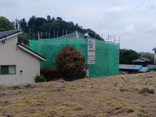 富岡市 外壁塗装 足場組み ミヤケン