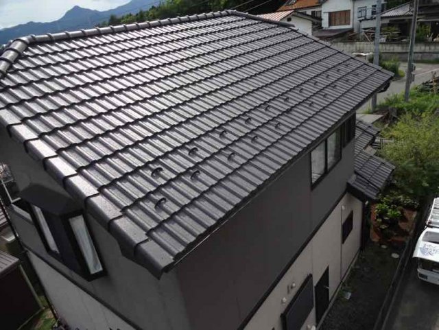 吾妻郡 屋根塗装 セメント瓦屋根 ミヤケン