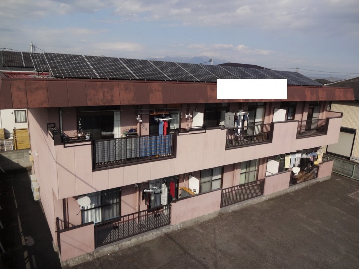 高崎市 アパート 屋根外壁塗装工事 施工前 お客様の声 ミヤケン
