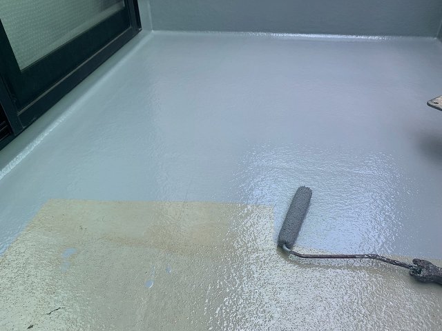 佐波郡玉村町 ベランダ防水 上塗り ミヤケン