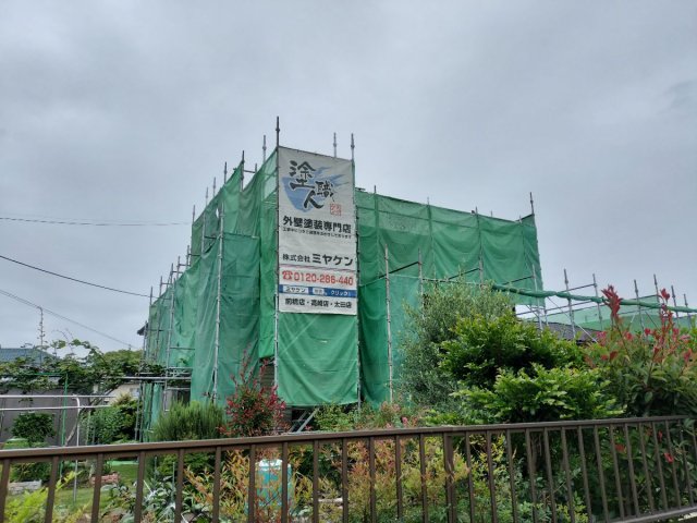 太田市 外壁塗装 足場組み ミヤケン