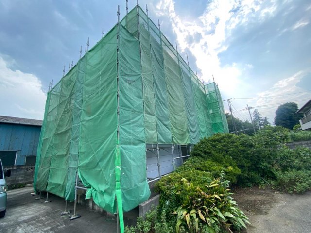 館林市 外壁塗装 足場 ミヤケン