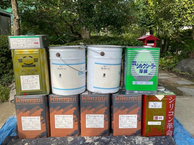 前橋市 外壁塗装 塗料一式 ミヤケン