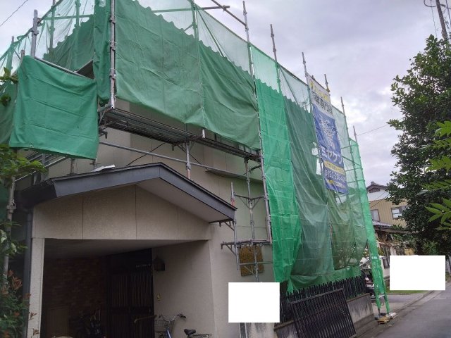 前橋市 外壁塗装 足場組み ミヤケン