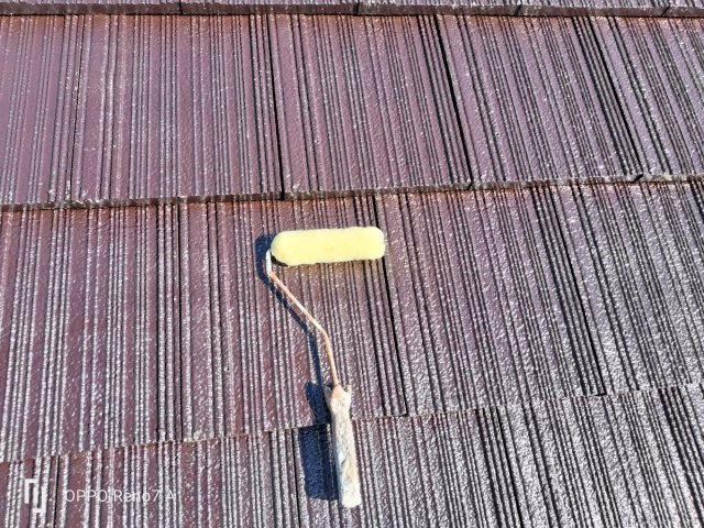 高崎市 屋根塗装 下塗り ミヤケン