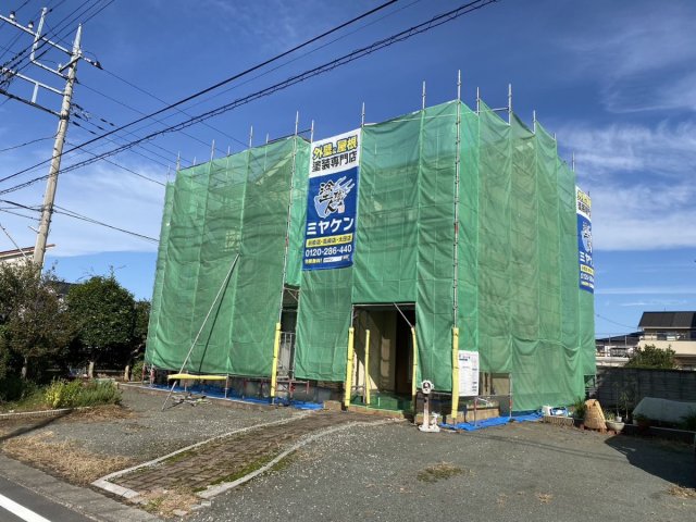 前橋市 外壁塗装 足場組み ミヤケン
