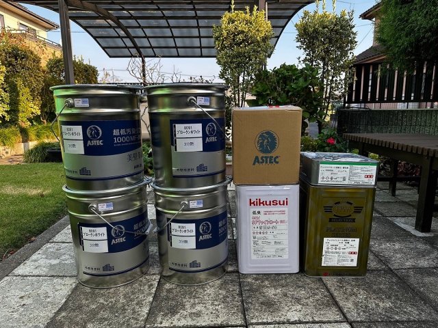 前橋市 外壁塗装 塗料一式 ミヤケン