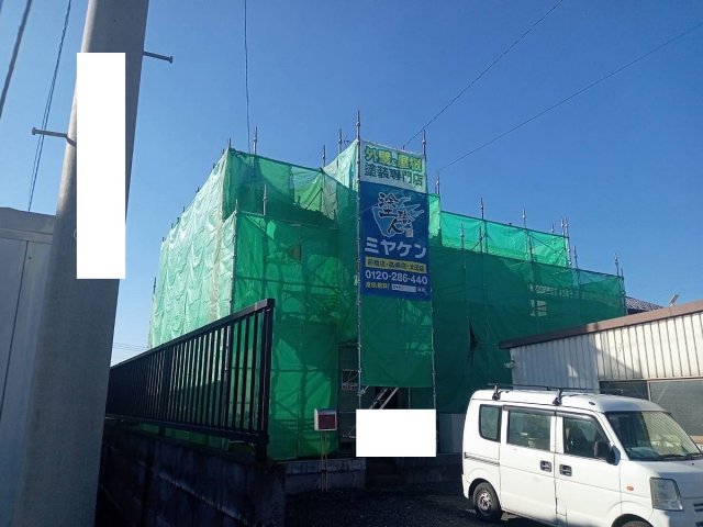 館林市 外壁 足場組み ミヤケン