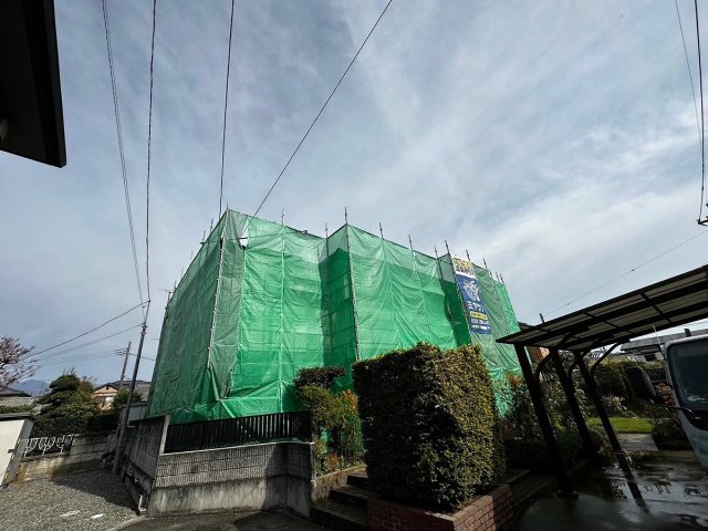 前橋市 外壁塗装 足場組み ミヤケン
