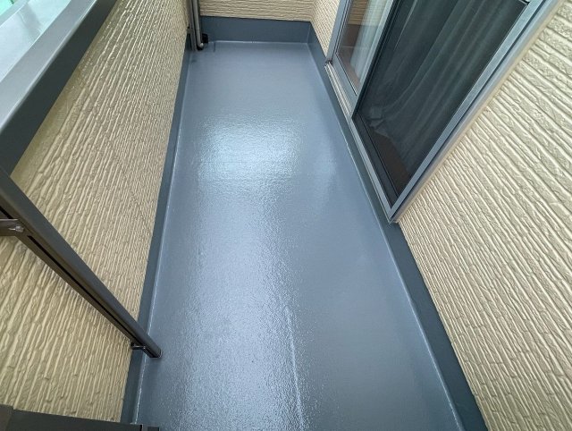 前橋市 ベランダ防水工事 完了 ミヤケン