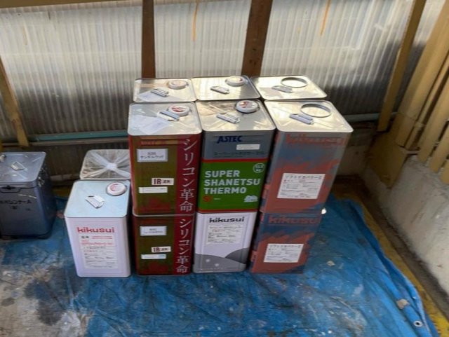 高崎市 外壁塗装 塗料一式 ミヤケン