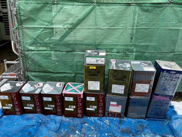 佐波郡玉村町 外壁 塗料一式 ミヤケン