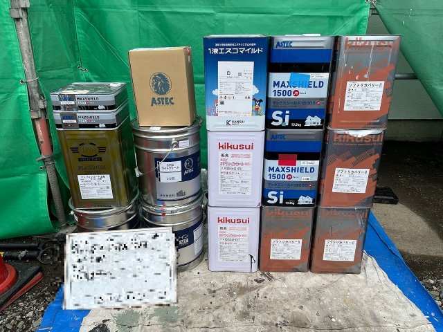 前橋市 外壁塗装 塗料一式 ミヤケン