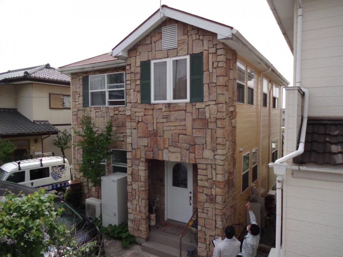 前橋市 外壁塗装 施工前 ミヤケン