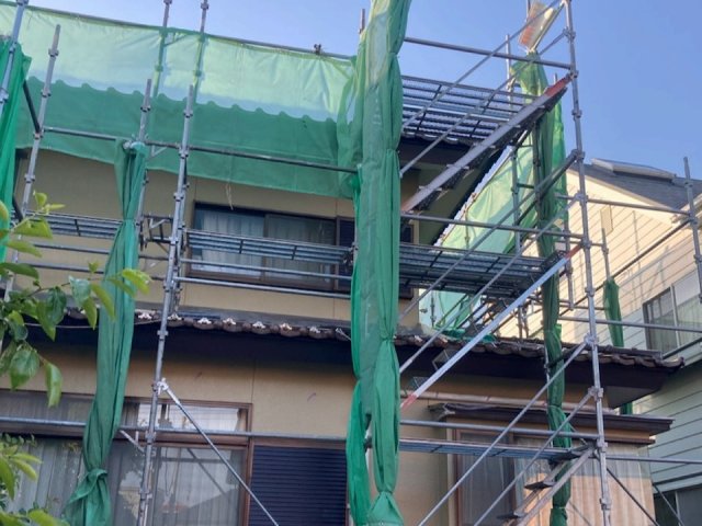 高崎市 外壁塗装 足場組み ミヤケン