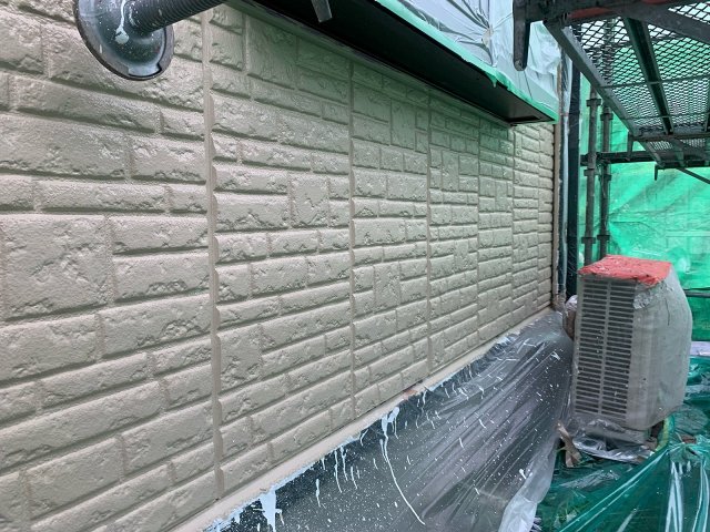 前橋市 外壁塗装 上塗り ミヤケン