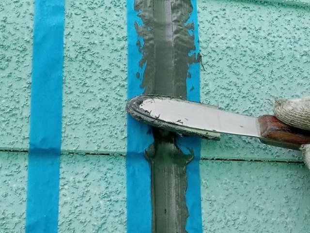 館林市 コーキング ヘラ押え ミヤケン