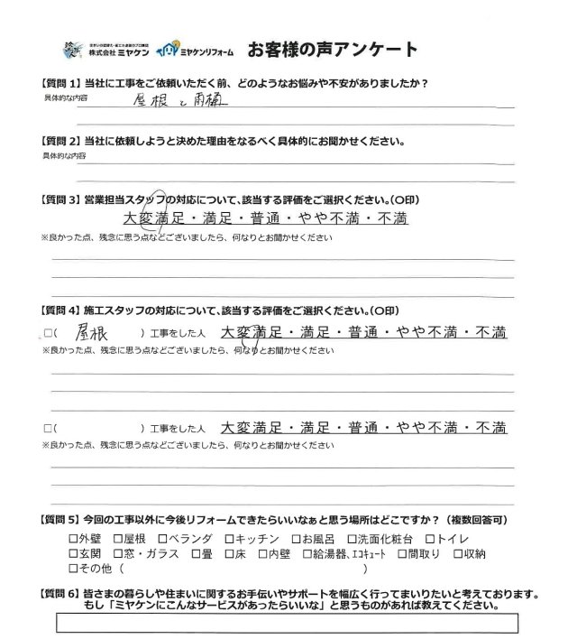 アンケート ミヤケン