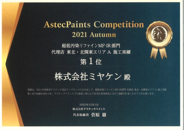 2021 リファインMF 北関東 1位