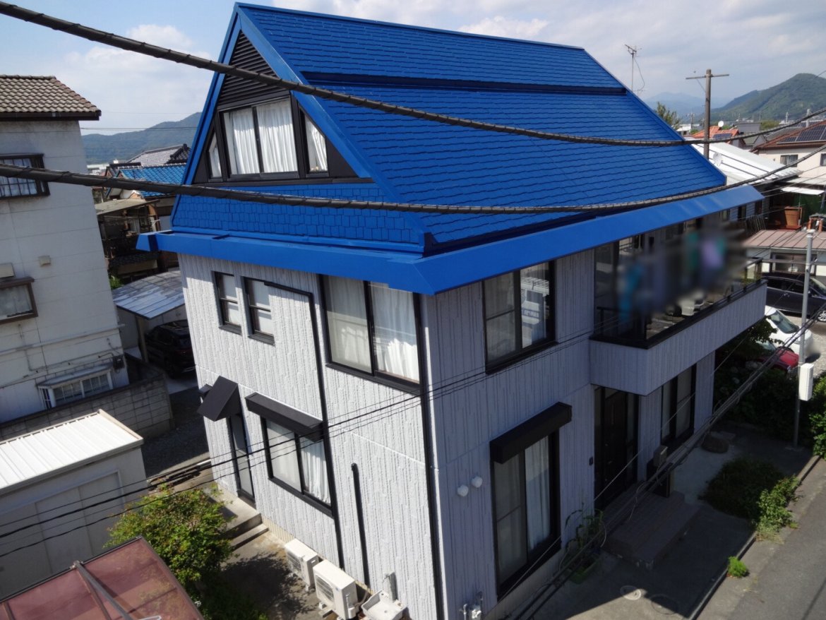 桐生市新宿K様 高断熱ガイナ塗料を使用した築29年屋根外壁塗装工事