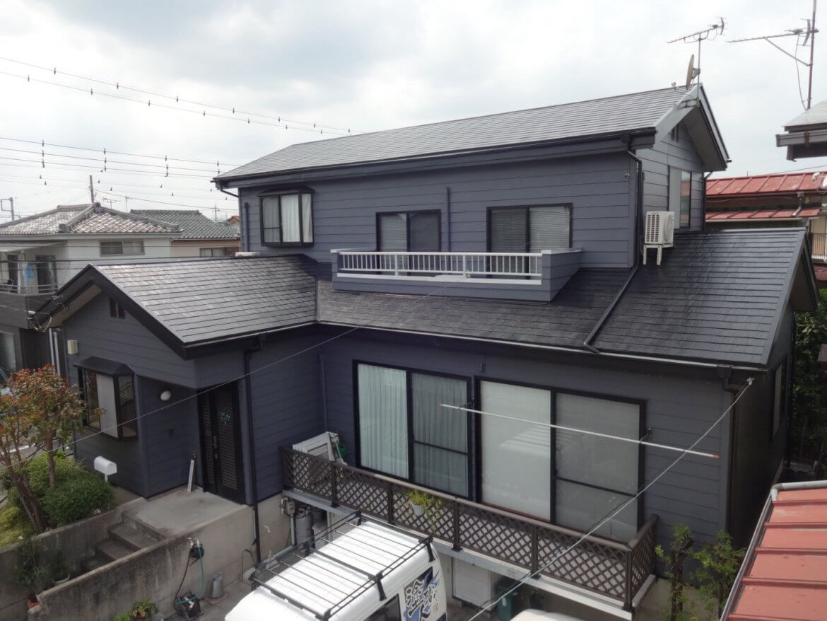 前橋市龍蔵寺町 屋根外壁塗装 ミヤケン 完成
