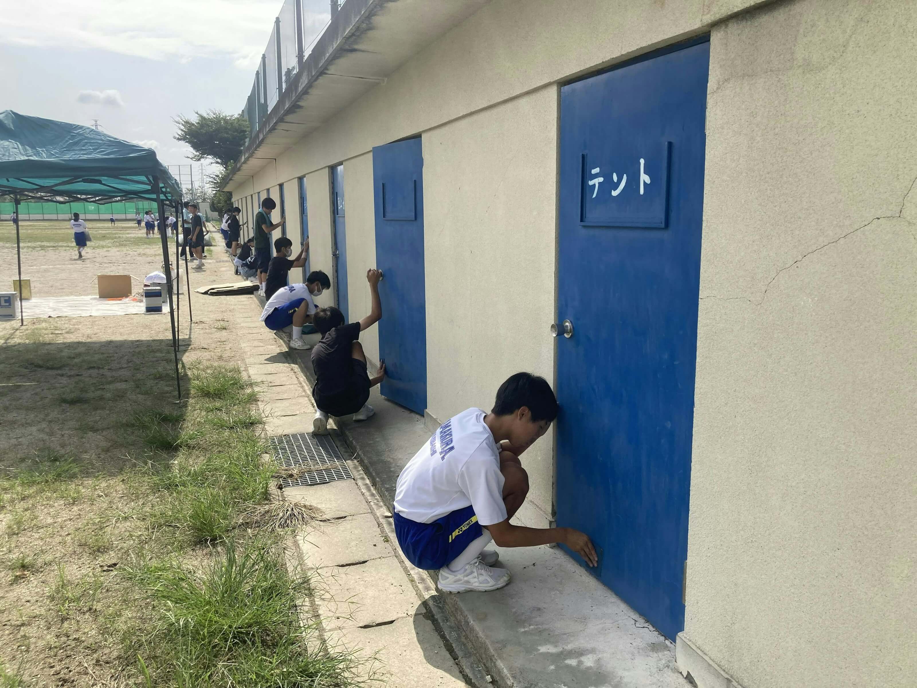 2024年 前橋市立鎌倉中学校職場体験 塗装学習