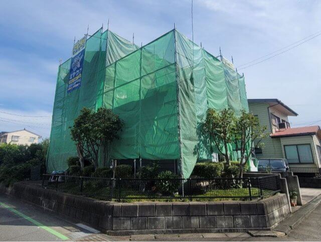 前橋市龍蔵寺町 足場