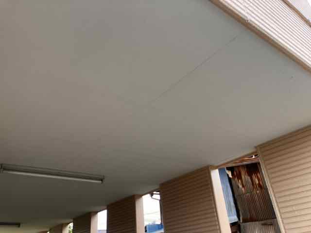 伊勢崎市 軒裏天井塗装 ミヤケン