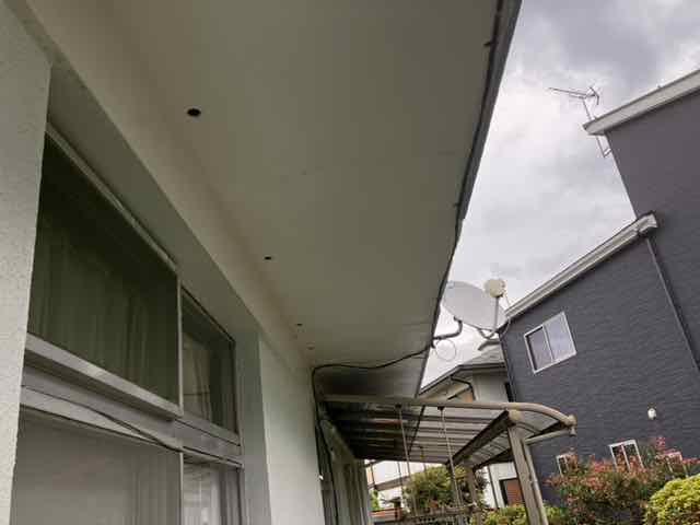 前橋市 軒裏天井塗装 ミヤケン