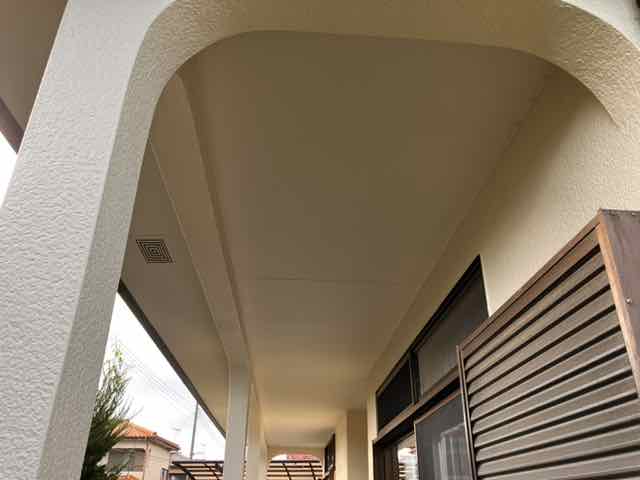 太田市 軒裏天井塗装 ミヤケン