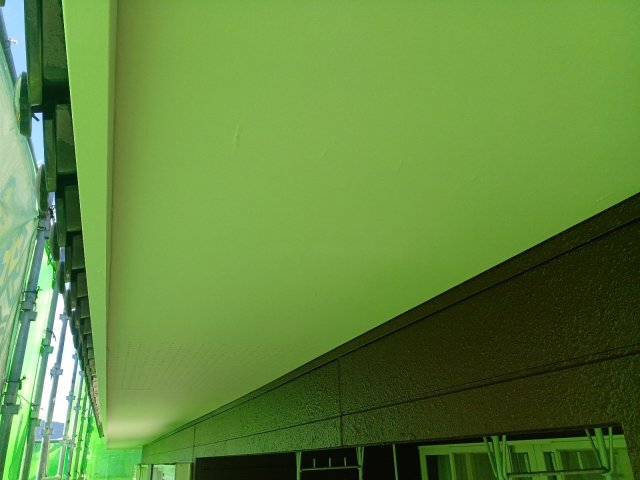 藤岡市上高瀬 外壁塗装 軒裏天井ミヤケン