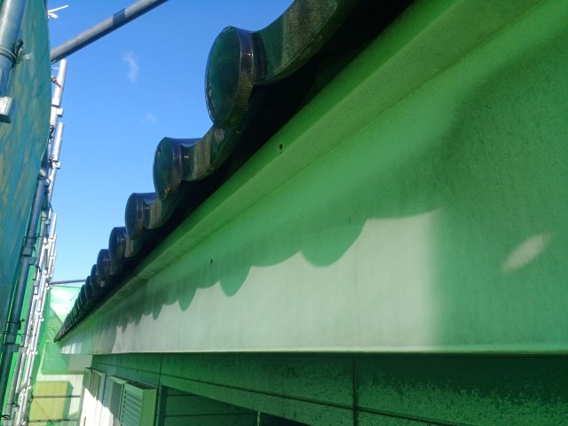 藤岡市上高瀬 外壁塗装 破風板 汚れ ミヤケン