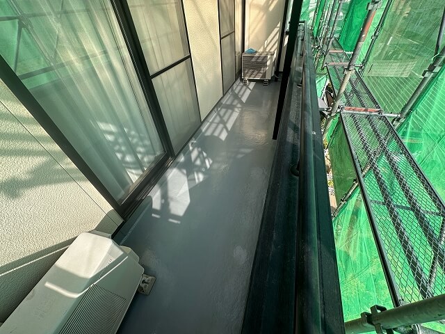前橋市 外壁塗装 ベランダ 完了 ミヤケン