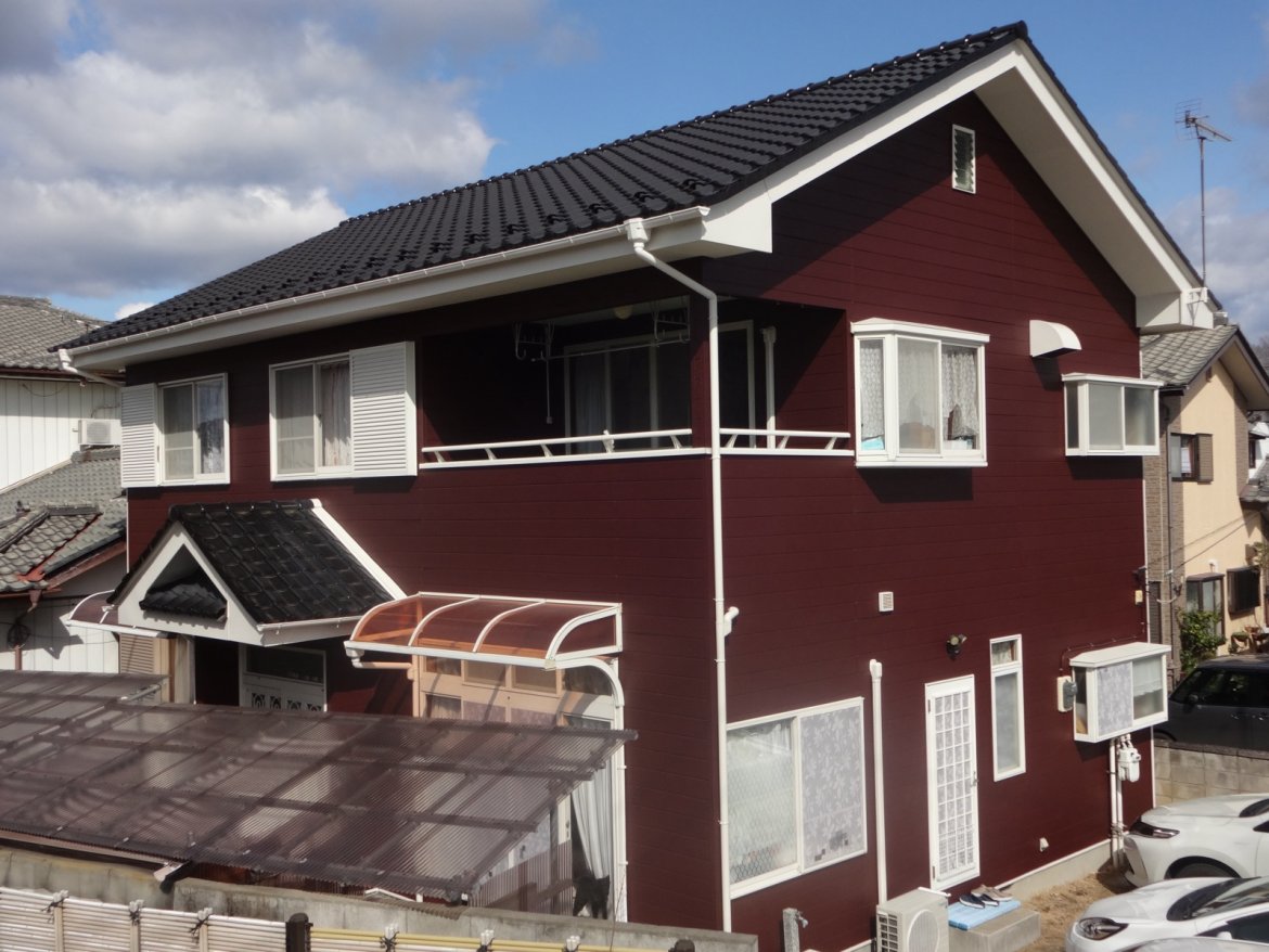 藤岡市上高瀬 外壁塗装 アフター1 ミヤケン
