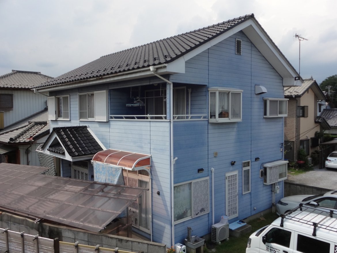 藤岡市上高瀬 外壁塗装 ビフォー1 ミヤケン