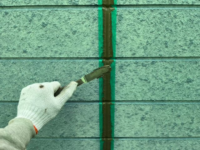 富岡市 外壁塗装 コーキング ヘラ押え ミヤケン