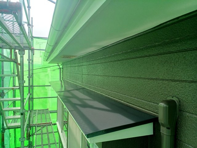高崎市 屋根外壁塗装 庇屋根 完了 ミヤケン