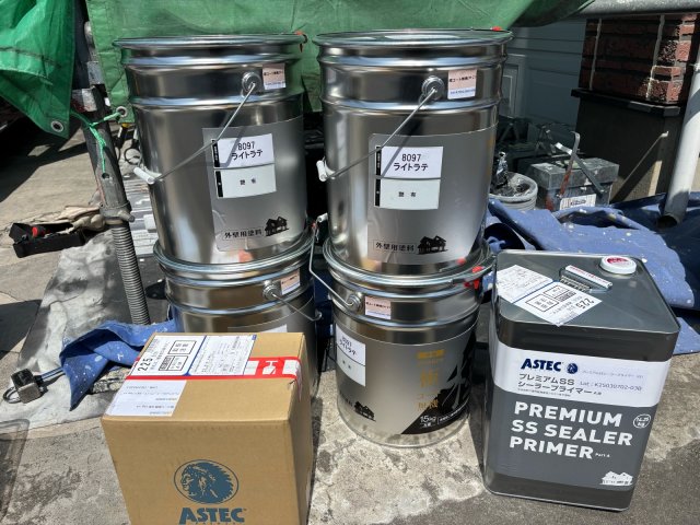 邑楽郡 屋根外壁塗装 材料一式 ミヤケン