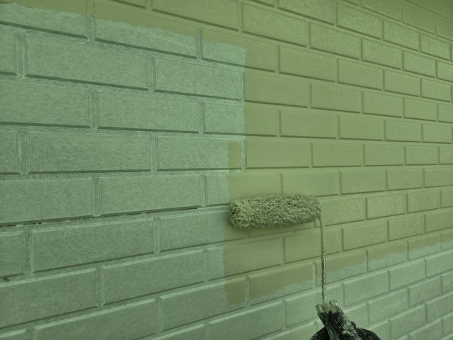 高崎市剣崎町 屋根外壁 外壁 上塗り1 ミヤケン