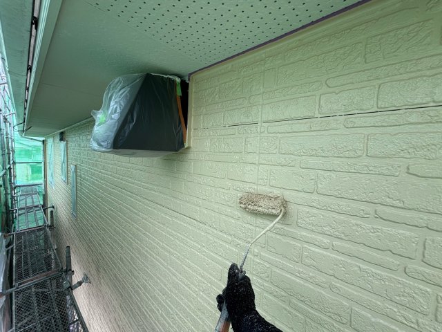 邑楽郡 屋根外壁塗装 外壁 上塗り2 ミヤケン