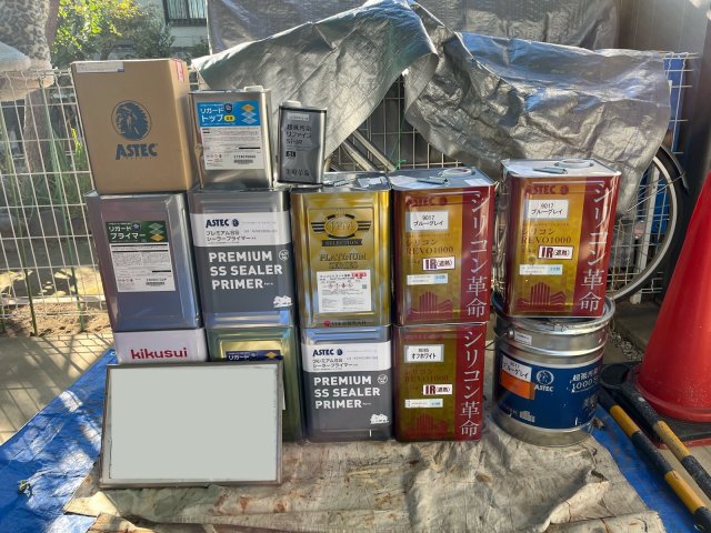 前橋市 外壁塗装 材料一式 ミヤケン